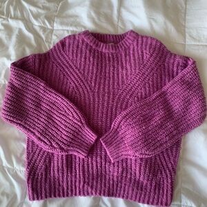 Adorable Pink Knit Sweater